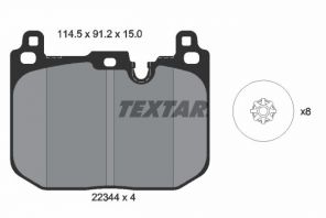 Textar 2234401 - Brzdové platničky -