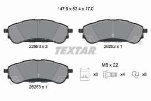 Textar 2269301 - Brzdové platničky -