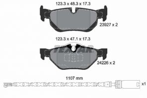 Textar 2392707 - Brzdové platničky -