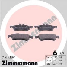Zimmermann 24574.150.1 - Brzdové platničky -