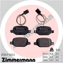 Zimmermann 25347.140.2 - Brzdové platničky -