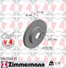 Zimmermann 590.2569.20 - Brzdový kotúč -