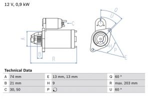 Bosch 0 986 018 840 - Štartér