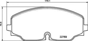 Brembo P 85 176 - Brzdové platničky -