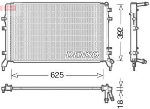 Denso DRM02016 - Chladič vody