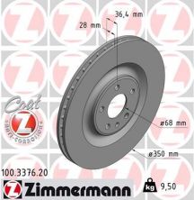 Zimmermann 100.3376.20 - Brzdový kotúč -
