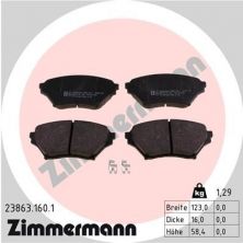 Zimmermann 23863.160.1 - Brzdové platničky -