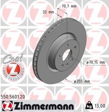 Zimmermann 550.5601.20 - Brzdový kotúč -