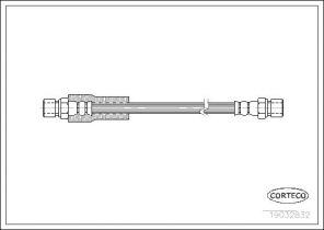 Corteco 19032832 - Brzdová hadica