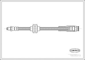 Corteco 19035273 - Brzdová hadica