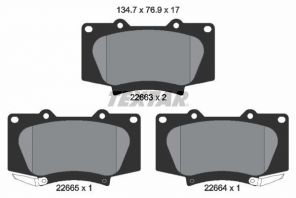 Textar 2266301 - Brzdové platničky -