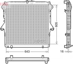 Denso DRM10118 - Chladič vody