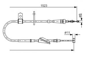 Bosch 1 987 482 092 - Brzdové lano -
