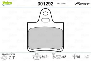 Valeo 301292 - Brzdové platničky -