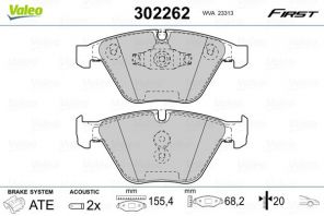 Valeo 302262 - Brzdové platničky -