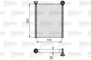 Valeo 811534 - Výmenník tepla vnútorného kúrenia -