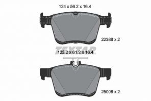 Textar 2238801 - Brzdové platničky -