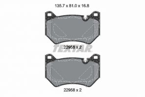 Textar 2295801 - Brzdové platničky -