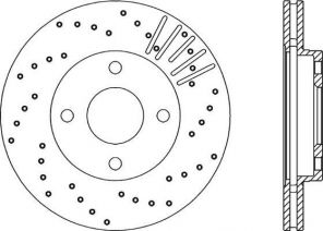 Open Parts BDRS1739.25 - Brzdový kotúč -