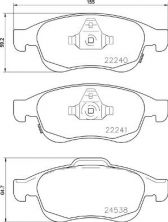 Brembo P 23 165X - Brzdové platničky -