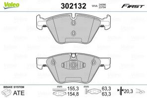 Valeo 302132 - Brzdové platničky -