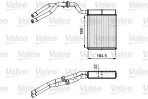 Valeo 811515 - Výmenník tepla vnútorného kúrenia -