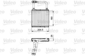 Valeo 811526 - Výmenník tepla vnútorného kúrenia -