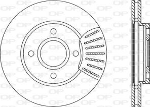 Open Parts BDR1739.20 - Brzdový kotúč -