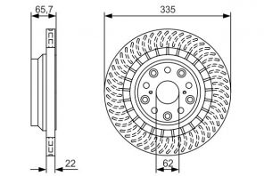 Bosch 0 986 479 T34 - Brzdový kotúč -