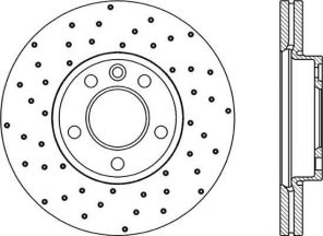 Open Parts BDRS2063.25 - Brzdový kotúč -
