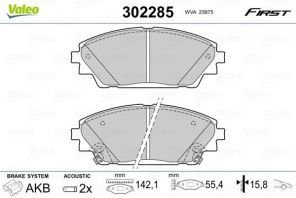 Valeo 302285 - Brzdové platničky -