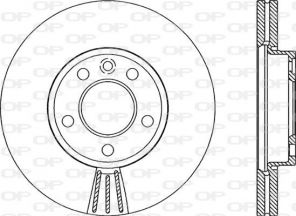 Open Parts BDR2063.20 - Brzdový kotúč -