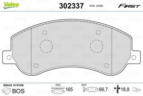 Valeo 302337 - Brzdové platničky -
