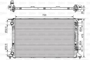 Valeo 735472 - Chladič vody -