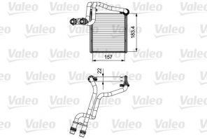 Valeo 811536 - Výmenník tepla vnútorného kúrenia -