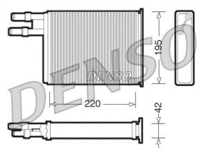 Denso DRR09031 - Výmenník tepla vnútorného kúrenia