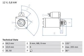 Bosch 0 986 024 210 - Štartér