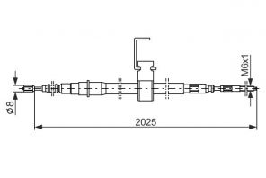 Bosch 1 987 482 256 - Brzdové lano -