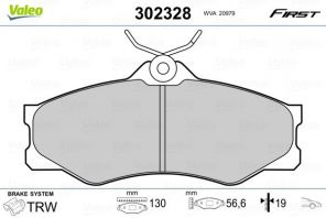 Valeo 302328 - Brzdové platničky -