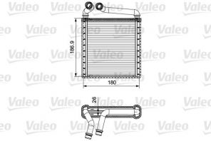 Valeo 811500 - Výmenník tepla vnútorného kúrenia -