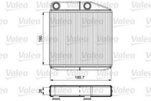 Valeo 811502 - Výmenník tepla vnútorného kúrenia -