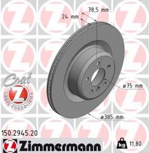 Zimmermann 150.2945.20 - Brzdový kotúč -