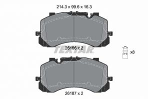 Textar 2618601 - Brzdové platničky -