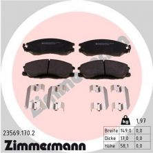 Zimmermann 23569.170.2 - Brzdové platničky -