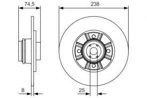 Bosch 0 986 479 A48 - Brzdový kotúč -