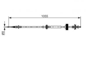 Bosch 1 987 482 791 - Brzdové lano -