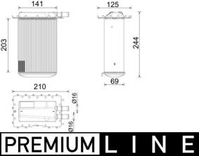 Mahle CI 642 000P - Chladič plniaceho vzduchu