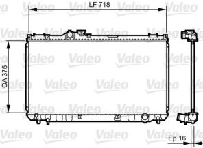Valeo 734498 - Chladič vody -