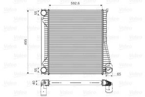 Valeo 818346 - Chladič plniaceho vzduchu -