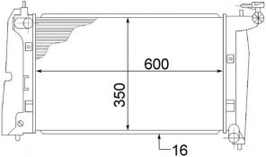 Mahle CR 1526 000S - Chladič vody -